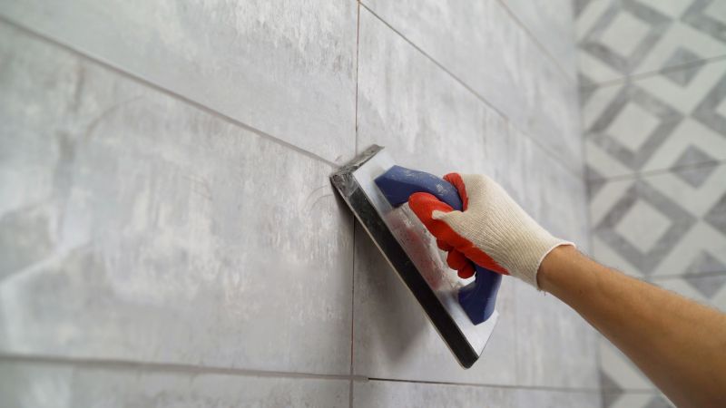 Close-up of Tile Grouting